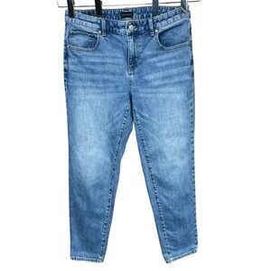 Talbots Everyday Relaxed Whiskered Blue Jeans Bristol Wash Denim Women's Size 6